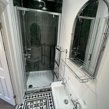 Green & Monochrome Bathroom Renovation — SW London