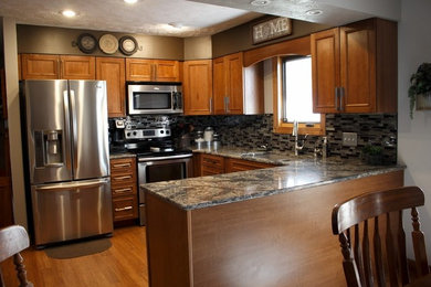 Example of a classic kitchen design in Other