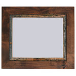 My Barnwood Frames - Rustic Wood Frame, Myrtle Beach Series, 12"x18" - *PLEASE NOTE - Glass is included with frame sizes 16x20 or smaller. Larger sizes do not include glass due to the high risk of breakage in shipping. These beautiful rustic frames are a customer favorite. Handcrafted from knotty alder wood stained a dark walnut color and accented with a 1/2-inch barnwood inset, our Myrtle Beach frame series is a true classic. One of our most versatile frames because of its neutral colors, this frame is the perfect gift. This alder and barnwood Frame can be hung horizontally or vertically. The frame includes glass and hanging hardware and cleans with a soft cloth. Backing is included and is secured with flexible push points so inserting your own photos is simple. We craft each of our rustic wood frames to withstand generations of use. Corners are glued and secured with a screw, so they won't separate. These are not mass-produced in China. These beautiful frames are handcrafted one at a time right here in the USA.