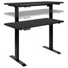 Flash Furniture 48" Electric Wood Top Adjustable Standing Desk in Black