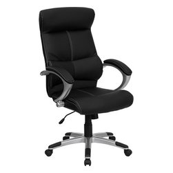 Flash Furniture High Back Black Leather Executive Swivel Office Chair - SKU: H-9 - Office Chairs