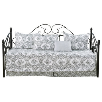 Legacy 6-Piece Quilted Daybed Set, Gray