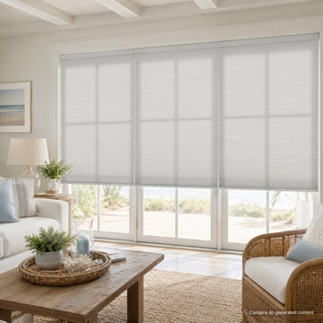 Large-Cell Cellular Shades For Sliding Glass Door
