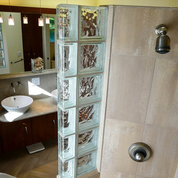 Summer Flame Stone & Glass Bath
