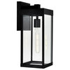Windsor Black Outdoor Wall Light, 6 Inches