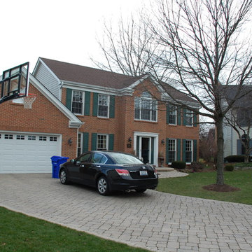 Wheaton, IL Brick Colonial Marvin Windows & Hardie Siding