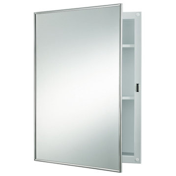 Jensen 401ADJ Recessed 16x20" Medicine Cabinet With Framed Mirrored Door