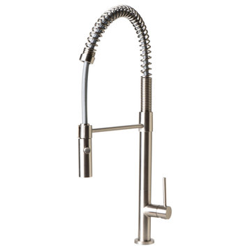 ALFI brand ABKF3732 1.8 GPM 1 Hole Pre-Rinse Faucet Pull-Down - Brushed Nickel