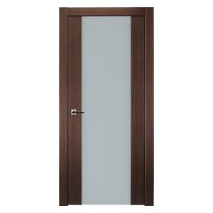 1 Lite French Vetro Wenge Contemporary Interior Doors By