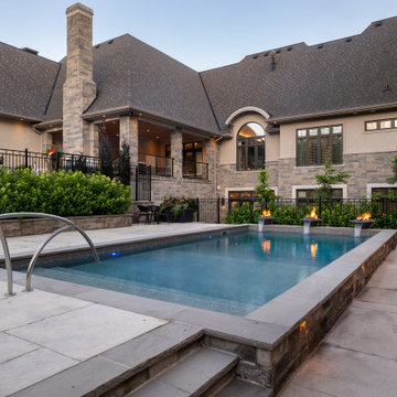 A Multilevel Backyard Oasis