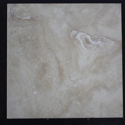 Travertine Tiles - 18x18 Mocha Bella Honed & Filled Ivory Travertine Tile - Ligh - Products