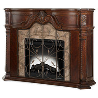 Emma Mason Signature Amira Court 2-Piece Fireplace, Insert, Heater, LED Lights