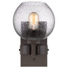 Galveston 1-Light Wall Sconce, Rubbed Bronze Seeded Glass