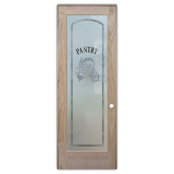 Pantry Door - Vino - Oak - 30" x 84" - Knob on Right - Pull Open