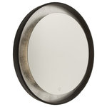 Artcraft Lighting - Reflections AM305 Mirror - Hit the switch and bring your mirror to life. This LED mirror has a dark oil rubbed bronze frame and the interior is a silver leaf design. Features a smart touch dimmer switch for the exact amount of light desired.