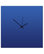 Contemporary Clock 'Blueout Black Square Clock' Artisan-Made Blue Kitchen Clock