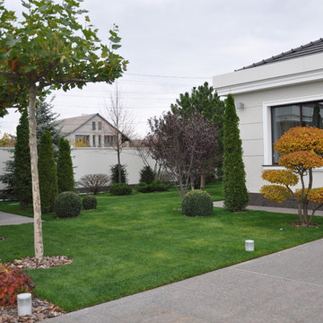 Private contemporary garden / Частный современный сад.