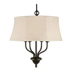 Royce Lighting - 4 Light Dark wood Chandelier By Royce Lighting - Chandeliers