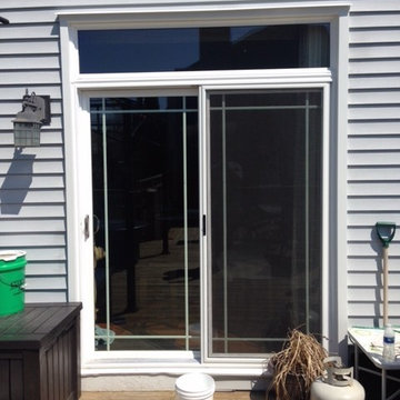 Sliding Patio Door with Transom