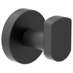 Symmons Industries - Dia Robe Hook, Matte Black - The combination of the Dia Collection's quality and sleek design makes it a stylish choice for any contemporary bathroom. This robe hook features brass construction and includes mounting hardware for easy installation. If toggle anchors are used to secure this robe hook, it can hold up to 50 lbs. of load. Like all Symmons products, this Dia Wall Mounted Bathroom Robe Hook is backed by a limited lifetime consumer warranty and 10 year commercial warranty.