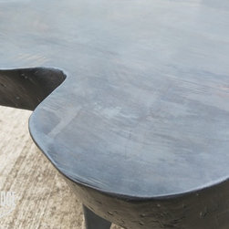 Gray Live Edge Coffee Table - Coffee Tables