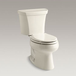 KOHLER - KOHLER Wellworth(R) two-piece elongated dual-flush toilet with right-hand trip l - Toilets
