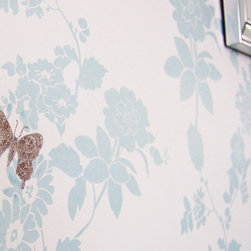 Pretty Flower Wallpaper, Bedroom Feature Wall - Wallpaper