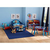 Delta Children Paw Petrol Plastic 3D Toddler Bed in Blue/Red