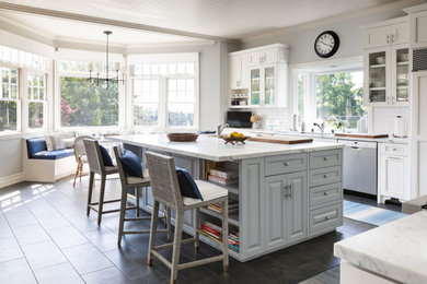 Inspiration for a coastal kitchen remodel in Los Angeles