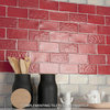 Antic Special Red Moon Ceramic Wall Tile