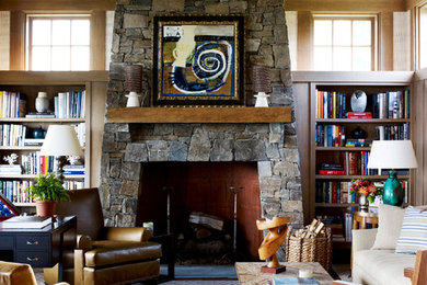 Example of a classic home office design in New York