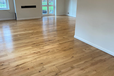 Oak wood floor restoration