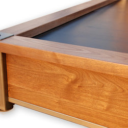 The Walnut Curve Bed - Bed Frames