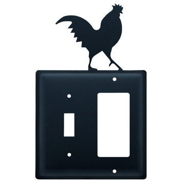 Single Switch and GFI Cover, Rooster