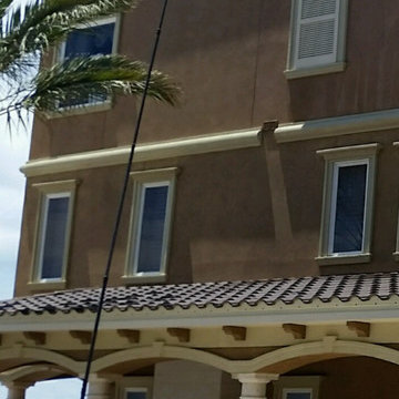 Window Cleaning 4 story home on the water