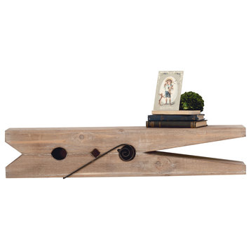 Decorative Wood Shelves, Set of 2