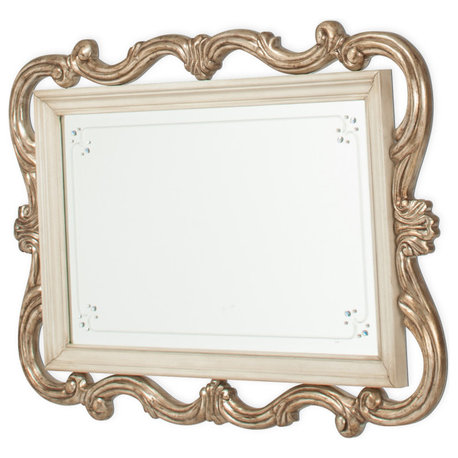 Platine de Royale Wall Mirror, Champagne