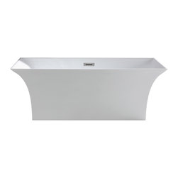 Pacific Collection - Palazzo Bathtub, White - Bathtubs