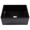 Austen Matte Black Fireclay 24" Single Bowl Farmhouse Undermount Sink