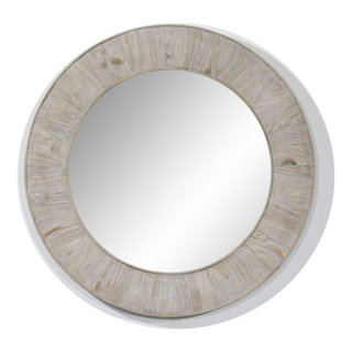 Finbar Jute Oval Wall Mirror & Reviews