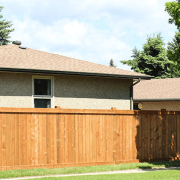 Wood fence