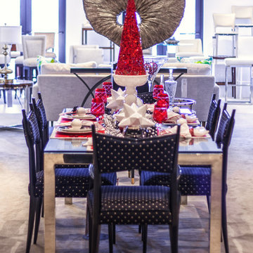 "Kitty Loves Christmas" Holiday Tablescape by Robb & Stucky