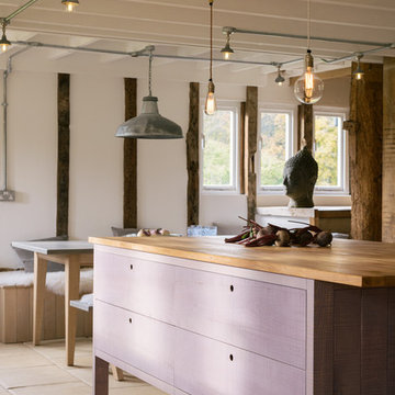 The Hampshire Barn Sebastian Cox Kitchen by deVOL