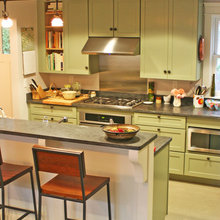 Colored kitchen cabinets