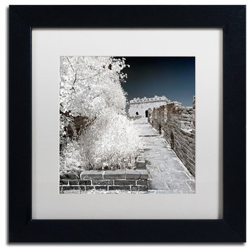 Philippe Hugonnard 'White Wall III' Art, Black Frame, White Matte, 11"x11"