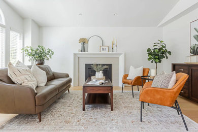 Living room - modern living room idea in Vancouver