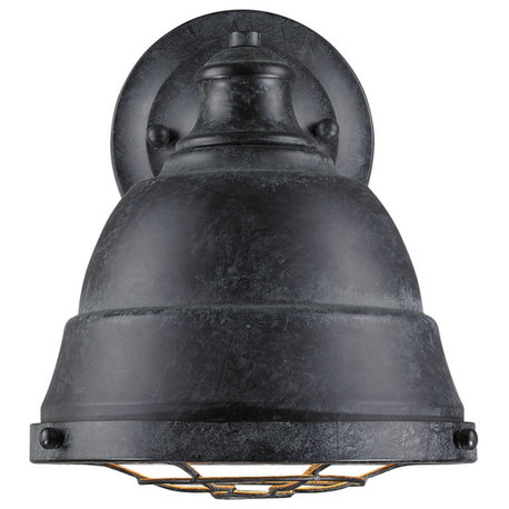 Golden Bartlett 1-LT Wall Sconce 7312-1W BP - Black Patina