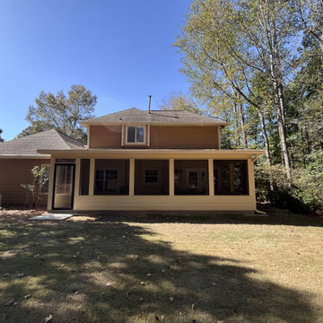 Trex Deck Build, Shed Roof Porch Install, and Door Replacement in Alpharetta, GA