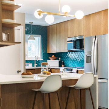 A Mid-Century Kitchen That Maximizes Every Inch