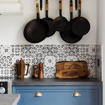 A Glamorous, Industrial Style Shaker Kitchen by Burlanes